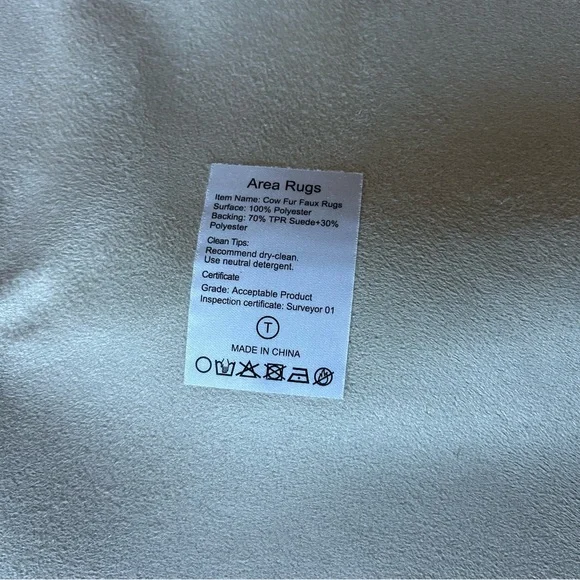 Faux Fur Cow Rug - Picture 14 of 16